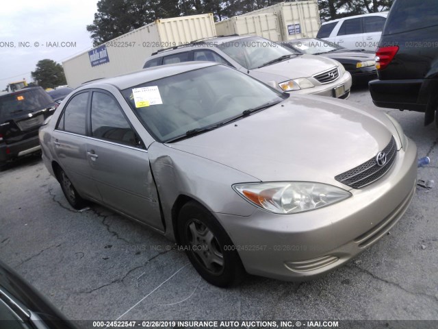 4T1BF32K63U048831 - 2003 TOYOTA CAMRY LE/XLE/SE GOLD photo 1