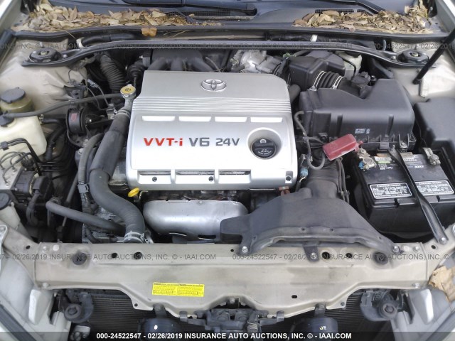 4T1BF32K63U048831 - 2003 TOYOTA CAMRY LE/XLE/SE GOLD photo 10