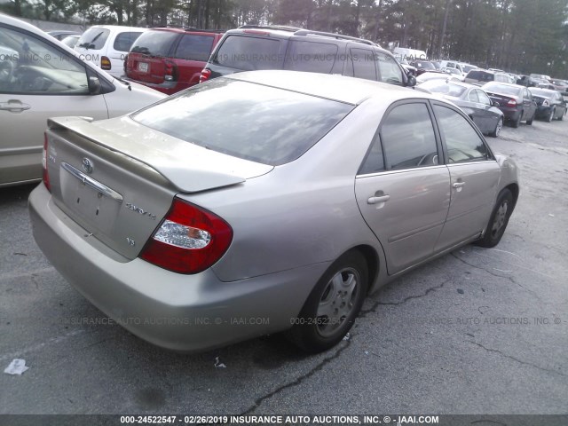 4T1BF32K63U048831 - 2003 TOYOTA CAMRY LE/XLE/SE GOLD photo 4