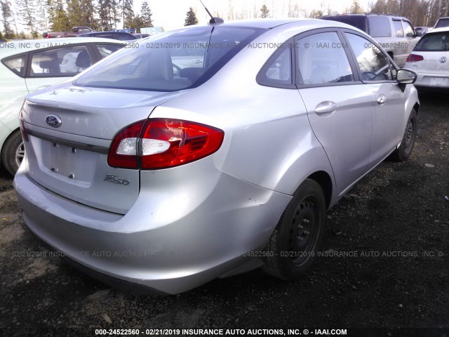 3FADP4AJ3DM215036 - 2013 FORD FIESTA S SILVER photo 4