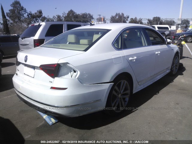 1VWDT7A34HC040034 - 2017 VOLKSWAGEN PASSAT R-LINE WHITE photo 4