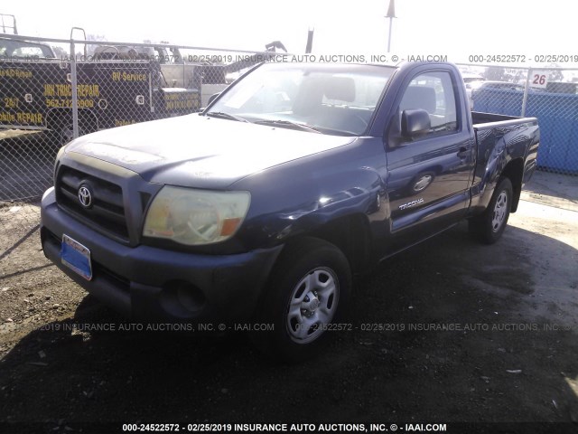 5TENX22N98Z517766 - 2008 TOYOTA TACOMA BLUE photo 2