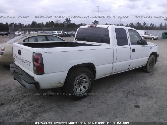 1GCEC19X76Z286243 - 2006 CHEVROLET SILVERADO C1500 WHITE photo 4