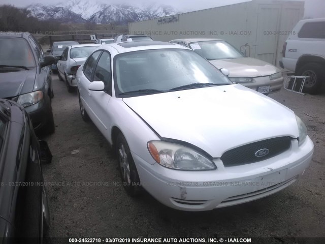 1FAFP56U36A182217 - 2006 FORD TAURUS SEL WHITE photo 1