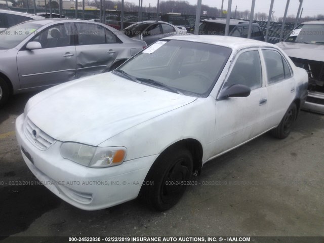 2T1BR12E31C502604 - 2001 TOYOTA COROLLA CE/LE/S WHITE photo 2