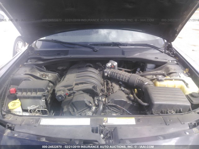 2B3KA43R07H820321 - 2007 DODGE CHARGER SE/SXT BLACK photo 10