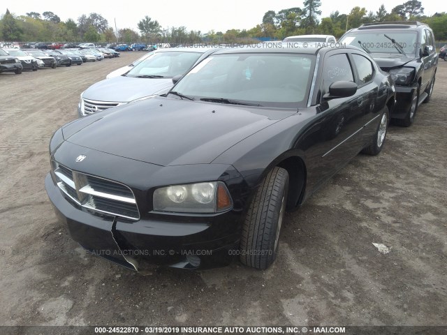 2B3KA43R07H820321 - 2007 DODGE CHARGER SE/SXT BLACK photo 2