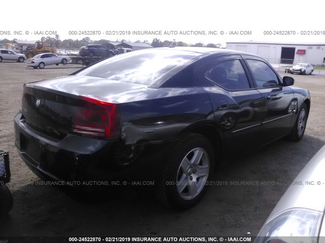 2B3KA43R07H820321 - 2007 DODGE CHARGER SE/SXT BLACK photo 4