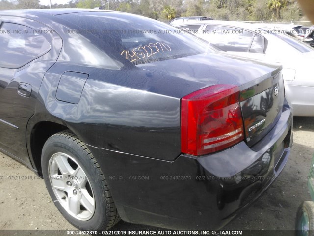 2B3KA43R07H820321 - 2007 DODGE CHARGER SE/SXT BLACK photo 6