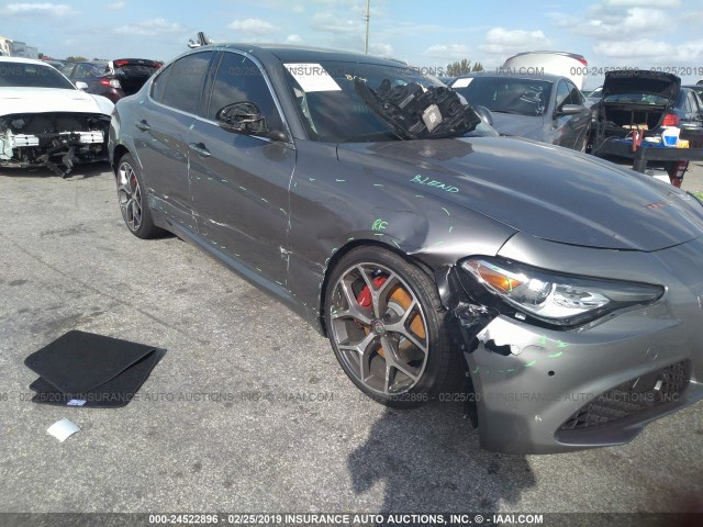 ZARFAMBN4K7598312 - 2019 ALFA ROMEO GIULIA GRAY photo 6