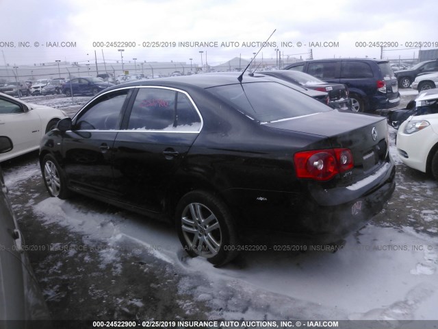 3VWEF71K67M074007 - 2007 VOLKSWAGEN JETTA WOLFSBURG 黑色 照片 3