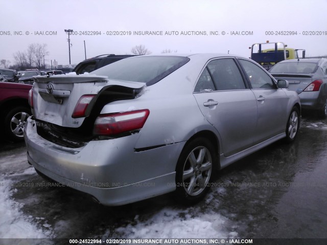 4T1BE46K39U375487 - 2009 TOYOTA CAMRY SE/LE/XLE 银色 照片 4