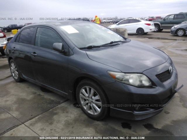 1NXBU4EE0AZ269808 - 2010 TOYOTA COROLLA S/LE/XLE GRAY photo 1