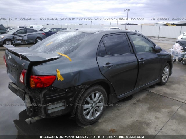 1NXBU4EE0AZ269808 - 2010 TOYOTA COROLLA S/LE/XLE GRAY photo 4