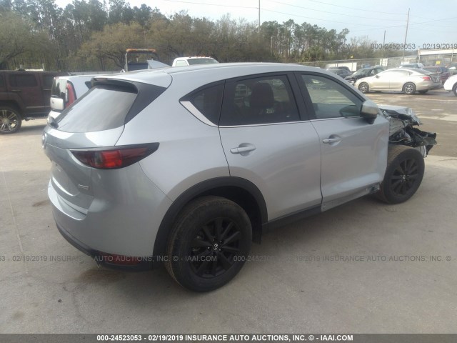 JM3KFACM0J0348224 - 2018 MAZDA CX-5 TOURING SILVER photo 4