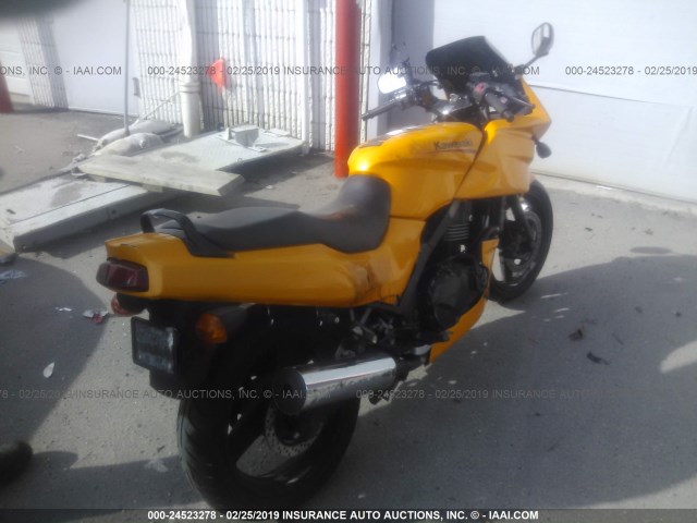 JKAEXVD137A106586 - 2007 KAWASAKI EX500 D ORANGE photo 4