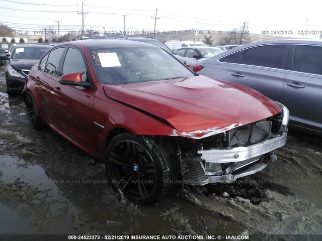 WBS3C9C54FJ276256 - 2015 BMW M3 ORANGE photo 1