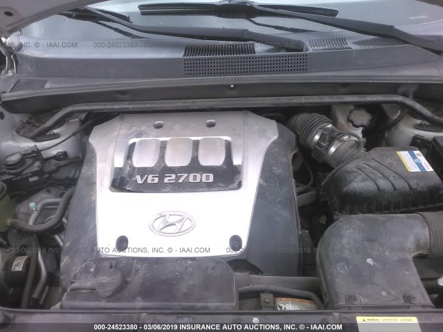 KM8JN72D16U420670 - 2006 HYUNDAI TUCSON GLS/LIMITED 银色 照片 10