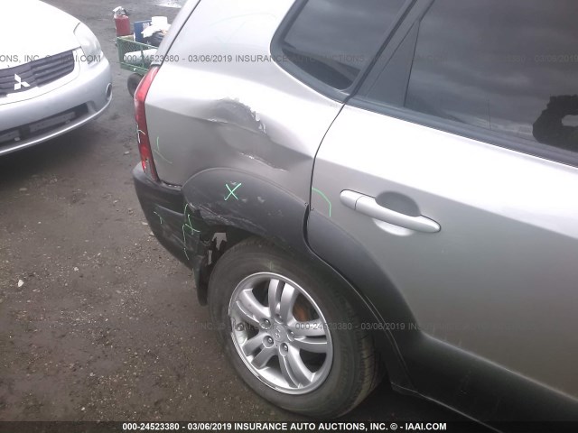 KM8JN72D16U420670 - 2006 HYUNDAI TUCSON GLS/LIMITED 银色 照片 6