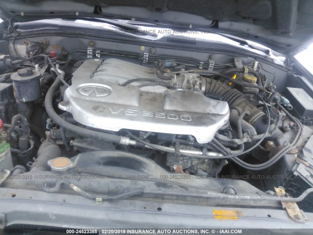 JNRDR09Y53W301087 - 2003 INFINITI QX4 GRAY photo 10