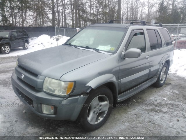 JNRDR09Y53W301087 - 2003 INFINITI QX4 GRAY photo 2