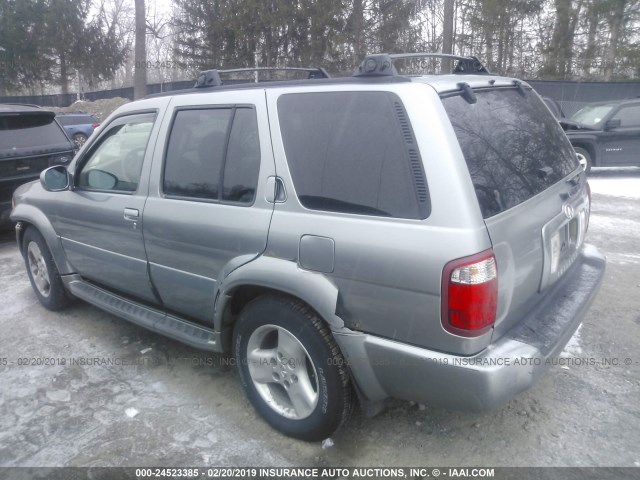 JNRDR09Y53W301087 - 2003 INFINITI QX4 GRAY photo 3