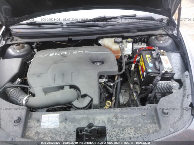 1G1ZB5EB7A4157911 - 2010 CHEVROLET MALIBU LS GRAY photo 10