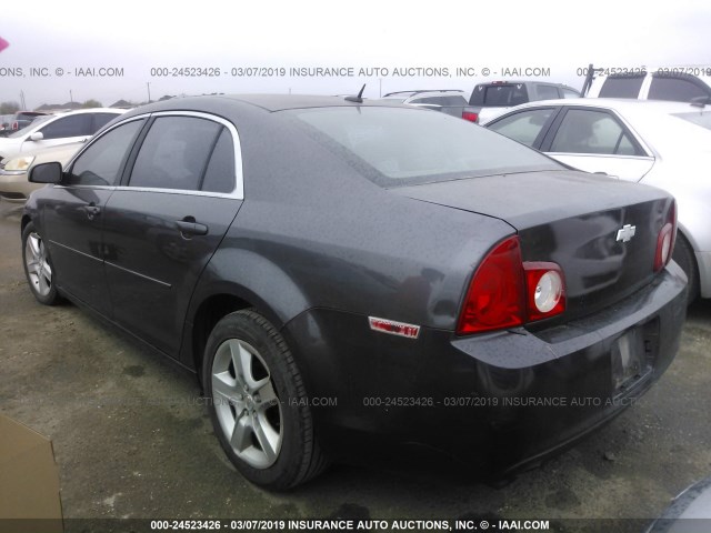 1G1ZB5EB7A4157911 - 2010 CHEVROLET MALIBU LS GRAY photo 3