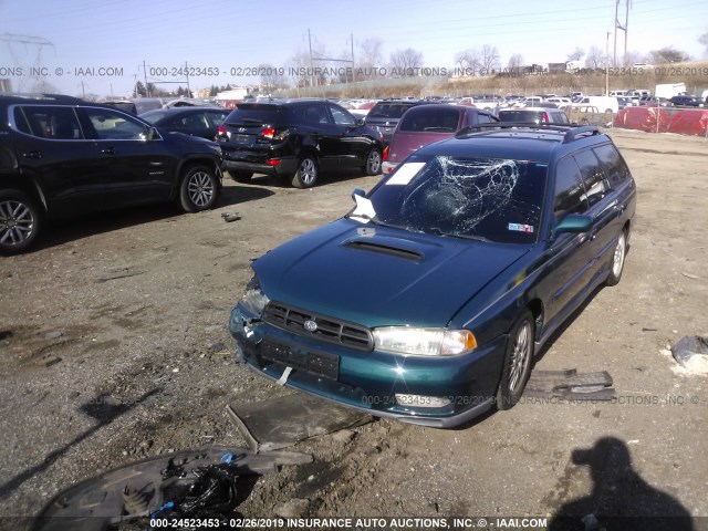 4S3BK6753W7308769 - 1998 SUBARU LEGACY GT GREEN photo 2