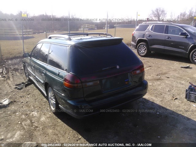 4S3BK6753W7308769 - 1998 SUBARU LEGACY GT GREEN photo 3