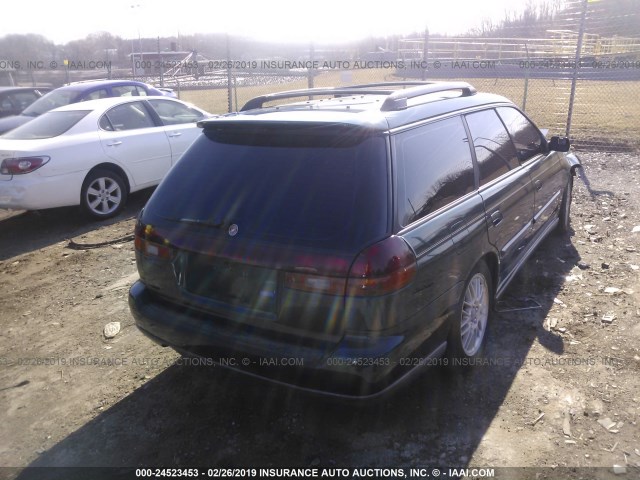 4S3BK6753W7308769 - 1998 SUBARU LEGACY GT GREEN photo 4