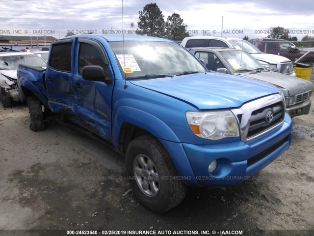 3TMJU62N49M083656 - 2009 TOYOTA TACOMA DOUBLE CAB PRERUNNER BLUE photo 1