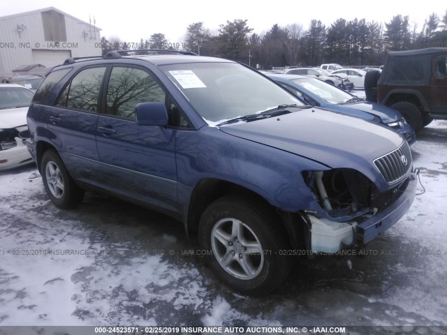 JT6HF10U3Y0140928 - 2000 LEXUS RX 300 BLUE photo 1