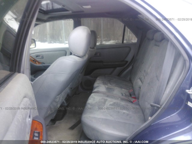 JT6HF10U3Y0140928 - 2000 LEXUS RX 300 BLUE photo 8