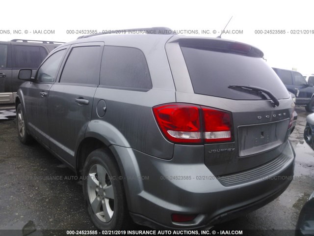 3C4PDCBG7CT150595 - 2012 DODGE JOURNEY SXT GRAY photo 3