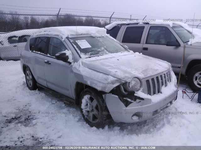 1J8FF47W88D731346 - 2008 JEEP COMPASS SPORT SILVER photo 1