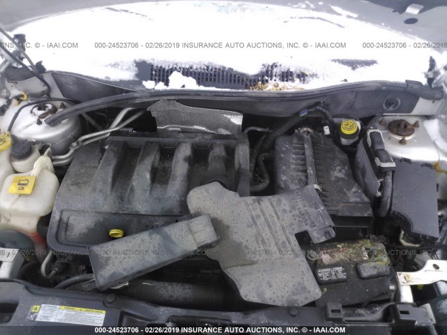 1J8FF47W88D731346 - 2008 JEEP COMPASS SPORT SILVER photo 10