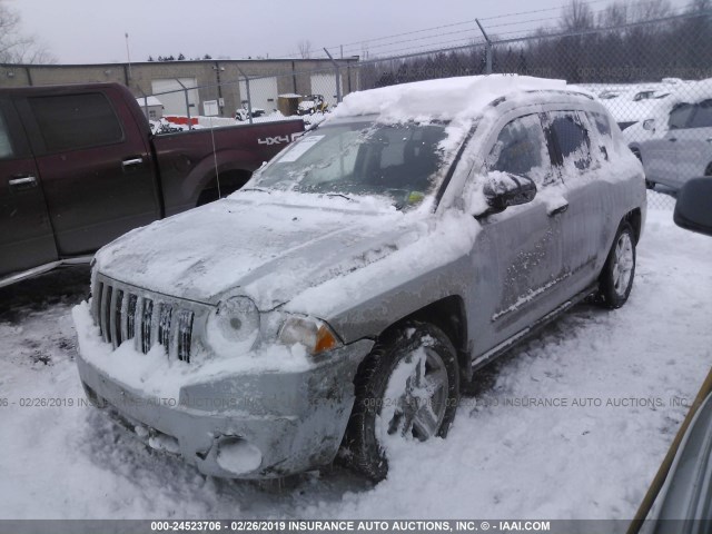 1J8FF47W88D731346 - 2008 JEEP COMPASS SPORT SILVER photo 2