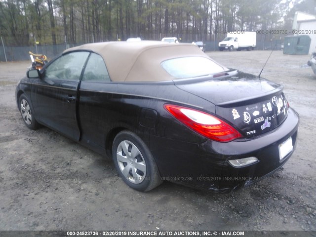 4T1FA38P78U155851 - 2008 TOYOTA CAMRY SOLARA SE/SLE/SPORT BLACK photo 3