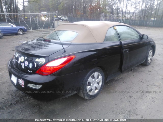 4T1FA38P78U155851 - 2008 TOYOTA CAMRY SOLARA SE/SLE/SPORT BLACK photo 4