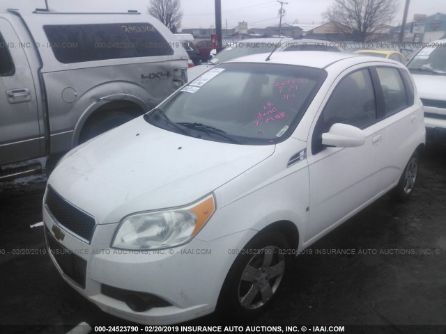 KL1TD66E49B601427 - 2009 CHEVROLET AVEO LS/LT თეთრი ფოტო 2