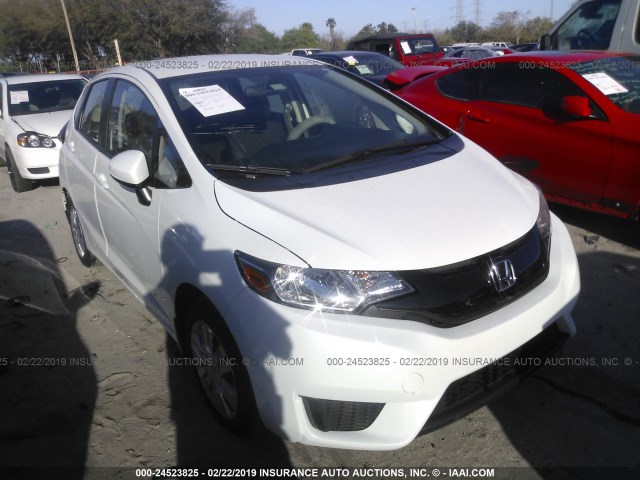 JHMGK5H50HS014145 - 2017 HONDA FIT LX WHITE photo 1