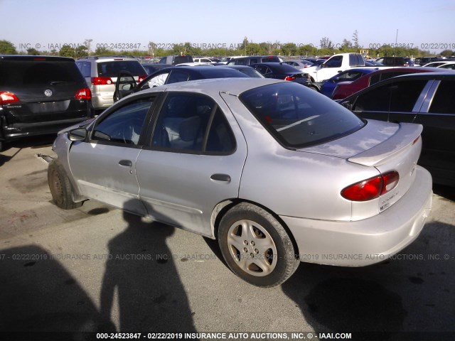 1G1JF52T6Y7149838 - 2000 CHEVROLET CAVALIER LS SILVER photo 3