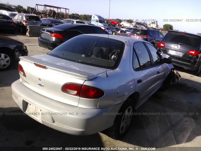 1G1JF52T6Y7149838 - 2000 CHEVROLET CAVALIER LS SILVER photo 4