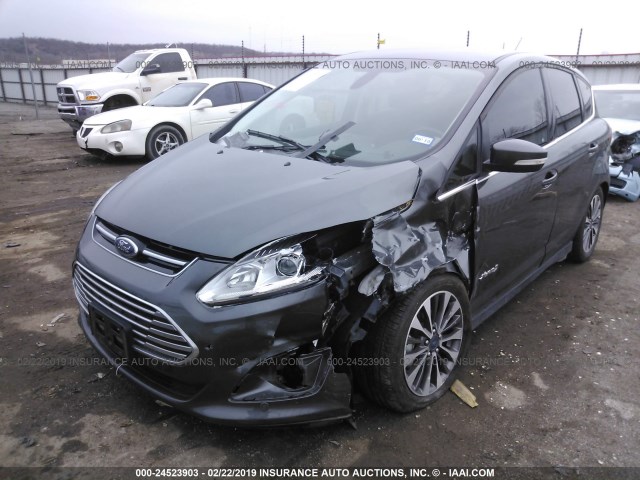 1FADP5DU3HL109690 - 2017 FORD C-MAX TITANIUM GRAY photo 2