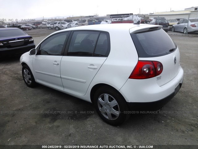 WVWDR71K97W179534 - 2007 VOLKSWAGEN RABBIT WHITE photo 3