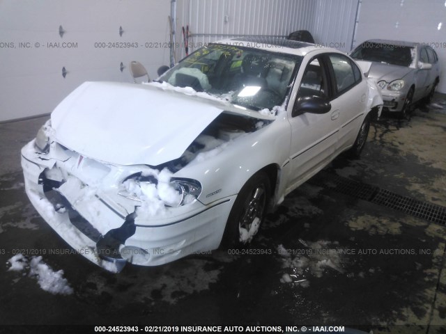 1G2NW52E74C187370 - 2004 PONTIAC GRAND AM GT WHITE photo 2