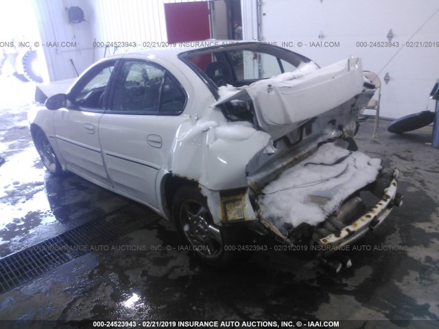 1G2NW52E74C187370 - 2004 PONTIAC GRAND AM GT WHITE photo 3