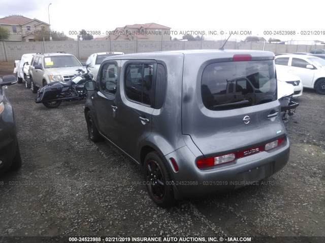 JN8AZ2KR1DT303329 - 2013 NISSAN CUBE S/SL GRAY photo 3