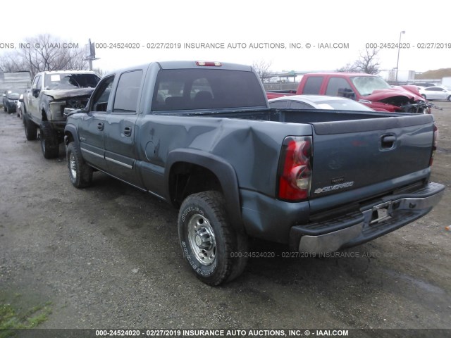 1GCHC23U67F135821 - 2007 CHEVROLET SILVERADO C2500 HEAVY DUTY BLUE photo 3